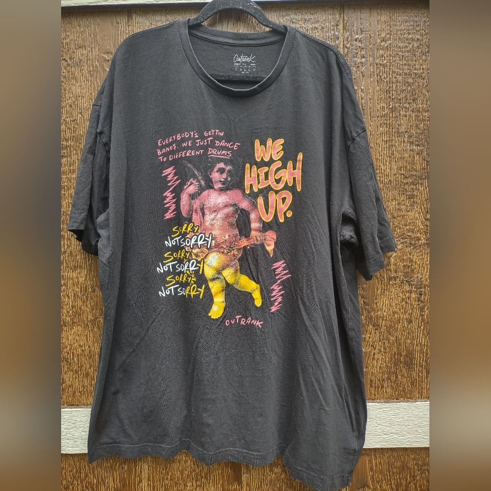 Outrank We High Up Graphic T Shirt Mens 3XL